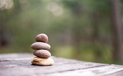 Rocks representing personalized care